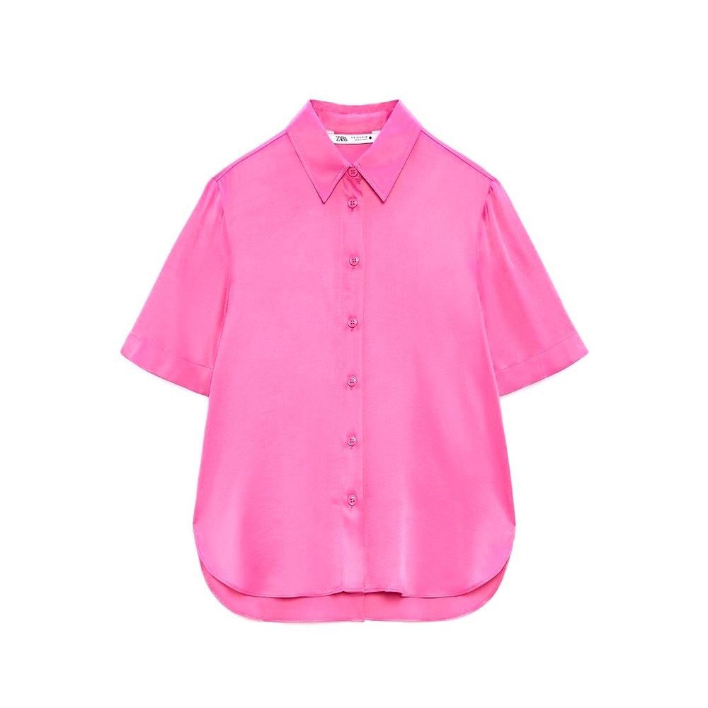 Zara Satin Effect Top